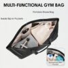 sportsnew Large Yoga Mat Bag with Shoes Compartment and Wet Pocket Ladies Pilates Gym Tote Bag with Yoga Mat Holder Strap for Women Men Workout Carrier Stuff Accessories