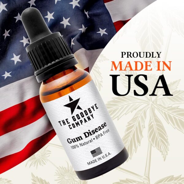 The Goodbye Company Gum Disease Treatment - 100% Pure Neem & Clove Oil - Natural Gingivitis Remedy - Non-Toxic, BPA-Free Oral Care - Fast-Acting Gum Healer (30ml)