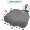 Esme L&H Meditation Cushion, Ventilated 3D Mesh Material Meditation Pillow Machine Washable Zafu Meditation Cushion, Comfy Yoga Pillows for Sitting on Floor for Adults