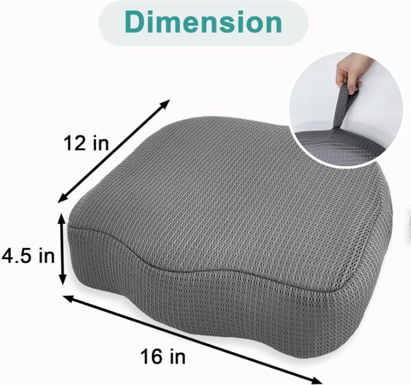 Esme L&H Meditation Cushion, Ventilated 3D Mesh Material Meditation Pillow Machine Washable Zafu Meditation Cushion, Comfy Yoga Pillows for Sitting on Floor for Adults