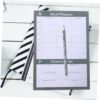Weekly Meal Planner Notebook Tearable Household Diet Journal for Food Lists & Grocery Planning 1 Book of Calendar for Meal Prep & Healthy Eating