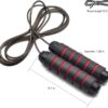 BOOMIBOO Jump Rope, Adjustable Jump Ropes,Skipping Rope Tangle-Free Rapid Speed with Ball Bearings for Women Men Kids,Exercise & Slim Body Jumprope at Home School Gym