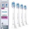 Philips Sonicare Optimal Gum Care Replacement Toothbrush Heads, HX9034/65, BrushSync™ Technology, White 4-pk