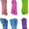 71BqnCD5HVL._AC_SL1500_.jpg GiftExpress Adjustable Size Colorful Jump Rope for Kids and Teens - Outdoor Indoor Fun Games Skipping Rope Exercise Fitness Activity and Party Favor - Assorted Colors Pack of (6)