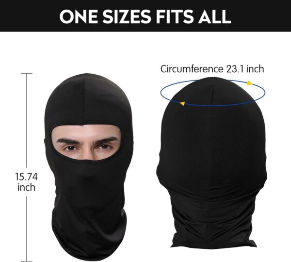 Pukavt 1-3 Pack Balaclava Face Mask, Ski Mask for Men Women, UV Protection Windproof Scarf for Motorcycle Snowboard Cycling