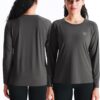 NELEUS Women's Athletic Workout Shirts Long Sleeve Running Yoga Tops