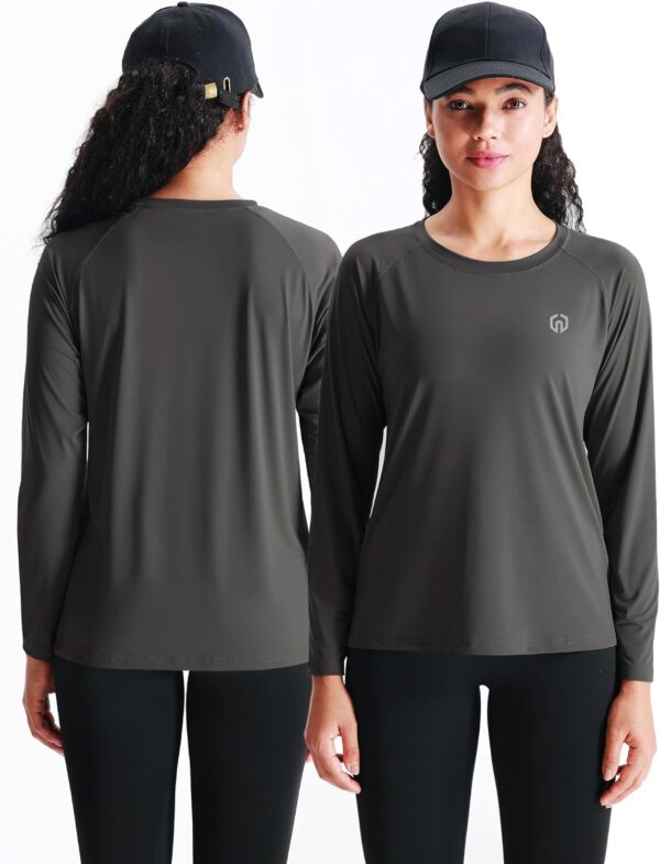NELEUS Women's Athletic Workout Shirts Long Sleeve Running Yoga Tops
