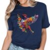 Hummingbird Shirts for Women Vintage Tee Summer Graphics Tee Shirt Floral Tops Womens Loose Life T-Tops