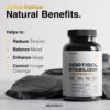 Cortisol Manager and Stabilizer Supplement | Supports Deep Sleep & Relaxation | Cortisol Supplement with Ashwagandha, L-Theanine, Rhodiola Rosea Extract & Apigenin | 180 Vegan Capsules