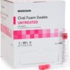 McKesson Oral Foam Swabs, Untreated, Gentle and Daily Oral Cleaning, Unflavored, 250 Count, 1 Pack