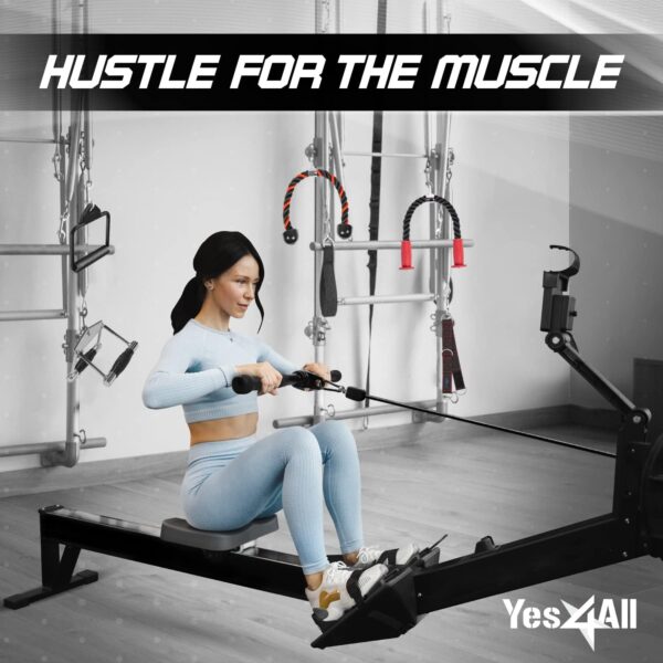 Yes4All Cable Machine Attachment, Tricep Straight Bar, V Bar, LAT Pulldown Attachments/Accessories Load 880lbs for Home Gym