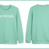 ASTANFY Be Kind Sweatshirt Womens Letter Print Pullover Long Sleeves Blessed Top Blouse