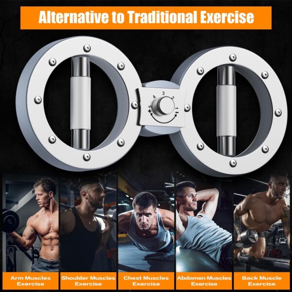 Burn Machine - Arm Exercise Equipment with 12LB Adjustable Resistance,Forearm Strength Trainer for Men&Women with 360 Degree Rotator