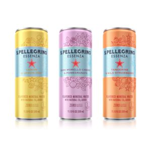 S.Pellegrino Essenza Variety Pack - Lemon, Dark Morello Cherry, Wild Strawberry,11.15 Fl. Oz (Pack of 24)