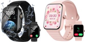Parsonver Smart Watch((Answer/Make Calls), PSSW4B Bundle with PSB10G