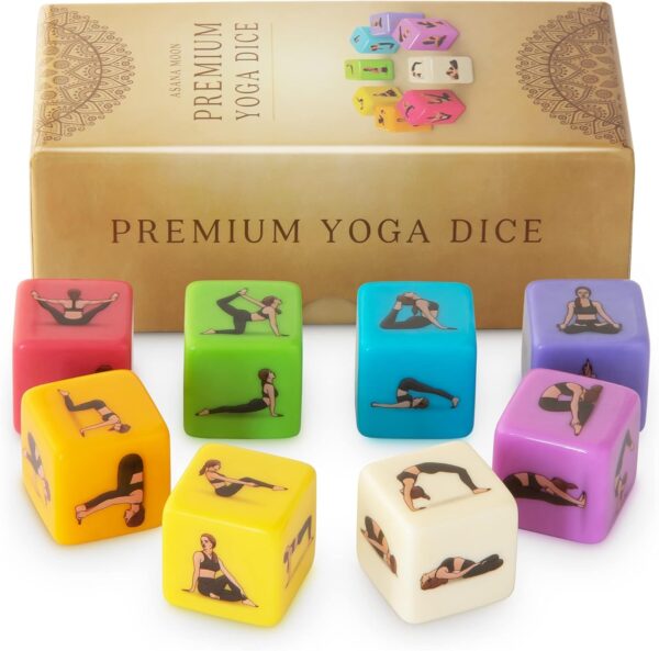 Yoga Dice – One of The Unique Yoga Gifts for Women or Any Yoga Lover – Yoga Accessories for Teachers and Yogis – Yoga Gift Idea for Instructors