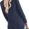 Amoretu Womens T Shirts Long Sleeve V Neck Shirts Casual Basic Tees