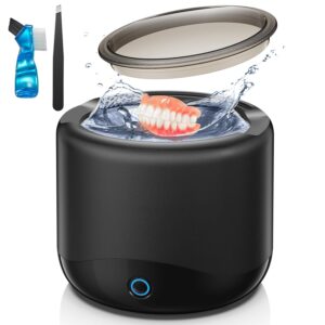 Retainer Cleaning Machine with 45 KHz Portable Professional Denture Cleaner for Retainer, Dental