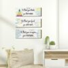 Yerliker 3 Buddha Decor Buddha Wall Art Meditation Room Chakra Decor for Bedroom Zen Quotes Wall Decoration Spiritual Gift Wall Hanging Buddhism Spa Room Decor Yoga Wall Art for Women(White)