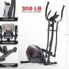 Sunny Health & Fitness 2-in-1 Smart Upright Elliptical Full-Body Exerciser w/Pulse Sensors, Home Cross-Training Cardio Workout Machine, Free SunnyFit App Bluetooth Link, Optional Long Stride Length
