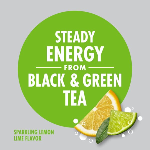 V8 +SPARKLING ENERGY Lemon Lime Energy Drink, Made with Real Vegetable and Fruit Juices, 11.5 FL OZ Can (Pack of 12)