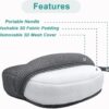 Esme L&H Meditation Cushion, Ventilated 3D Mesh Material Meditation Pillow Machine Washable Zafu Meditation Cushion, Comfy Yoga Pillows for Sitting on Floor for Adults