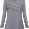 MISS FORTUNE Women's Exercise Tops for Yoga Hiking Running Gym, Moisture Wicking Ladies Workout Clothes, Women Active Shirts