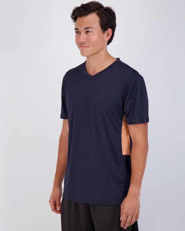Real Essentials 5 Pack: Men’s V-Neck Dry-Fit Moisture Wicking Active Athletic Tech Performance T-Shirt