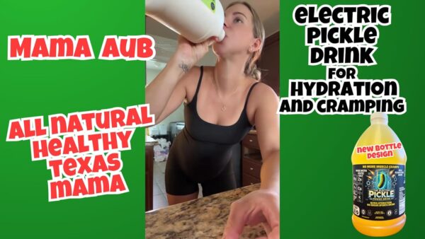 Electric Pickle Drink With Celtic Salt-Relieves Cramps & Dehydration-Electrolyte Hydration Formula Sports Drink-Dill Pickle Juice For Leg Cramps-0 Sugar 0 Carbs -Electrolytes-32 shots-Liquid Daily IV