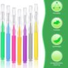 250 Pcs Interdental Brush for Braces Disposable Braces Flossers Dental Picks Floss Toothpick Dental Teeth Flossing Head Oral Hygiene Flosser Toothpick Soft Cleaning Tool (Lovely Color)