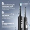 Electric Toothbrush with Water Flosser, 2 in-1 Teeth Cleaning Kit with 4 Modes, Portable for Travel and Home, Oral Dental Care Fsa Hsa