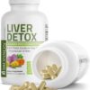 Bronson Liver Detox Advanced Detox & Cleansing Formula Supports Health Liver Function with Milk Thistle, Dandelion Root, Turmeric, Artichoke Leaf & More, Non-GMO, 60 Vegetarian Capsules