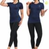 NELEUS Women's 3 Pack Compression Workout Athletic Shirt