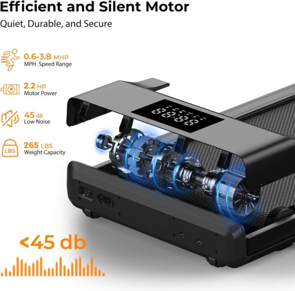 71DCsCTmGL._AC_SL1500_.jpg SupeRun Walking Pad, Under Desk Treadmill, 3 in 1 Portable Treadmill with Remote Control LED Display, 2.5 HP Quiet Walking Jogging Machine for Office Home Use, 300 Lbs Capacity