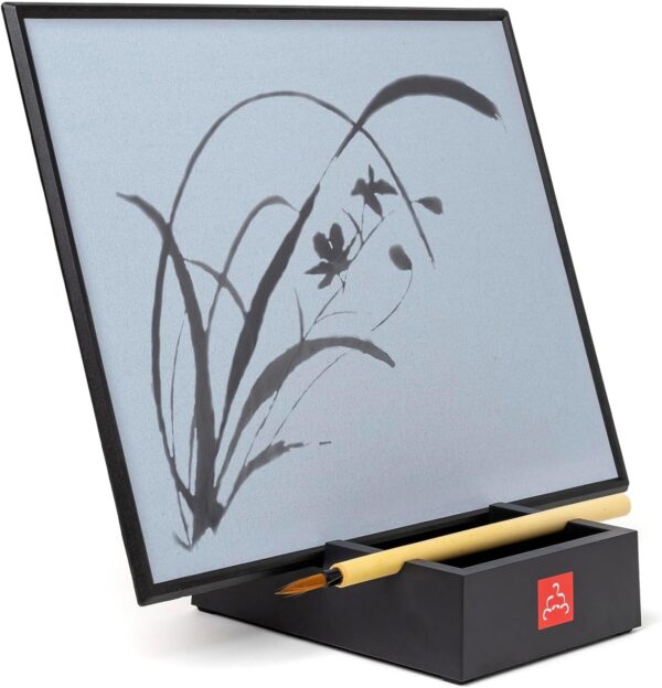 The Original Buddha Board Art Set: Water Painting w/ Bamboo Brush & Stand for Mindfulness Meditation – Inkless Drawing Board - Painting & Art Supplies – Ideal Relaxation Gifts for Women or Men