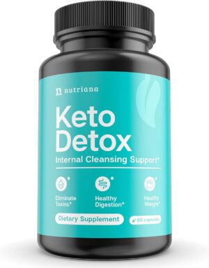 Keto Detox Cleanser - Keto Pills Liver Supplement for Men & Women - Keto Supplement Detox Pills Fasting Supplement for Colon Health, Kidney Support & Boosts Metabolism 60 Capsules