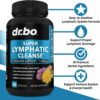 Lymphatic Drainage Supplements Pills - Lymphatic Support Total Herbal Cleanse Products Echinacea, Ginger, Dandelion, Red Root & Red Clover Supplement - Lymph Node Detox Cleanse Lymph System Drainage