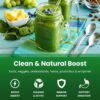 NutraChamps Super Greens Powder Premium Superfood | 20+ Organic Green Veggie Whole Foods | Wheat Grass, Spirulina, Chlorella | Antioxidant, Digestive Enzyme & Probiotic Blends (9.0 Oz, Berry)