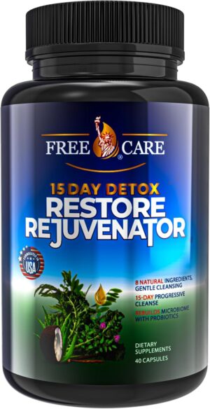 Colon Cleanse 15+5Day Upgrade,Advanced Gut Cleanse Detox for Women & Men Fast Natural Laxative for Constipation Relief with Cascara Sagrada, Psyllium Husk, Senna Leaf & Probiotics, Non-GMO