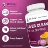 Dr. Berg Liver Cleanse Detox Capsules w/Unique Blend of Milk Thistle, Ox Bile & Folate - Liver Supplement Includes Turmeric, Black Pepper & Choline - 60 Capsules