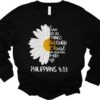 Love in Faith | I Can Do All Things Daisy | Christian T-Shirts for Women | Faith-Based | Christian Gifts