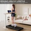 71DYDW7e-WL._AC_SL1500_.jpg SupeRun Walking Pad, Under Desk Treadmill, 3 in 1 Portable Treadmill with Remote Control LED Display, 2.5 HP Quiet Walking Jogging Machine for Office Home Use, 300 Lbs Capacity