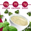ProtiDIET High Protein Chicken Soup Mix - Low Sugar, No Fat, Quick and Easy-to-Prepare Meal Replacement Protein Powder Soup Mix Nutritious Vitamins - 7 Soup Mix Pouches Per Box