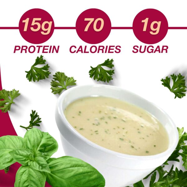 ProtiDIET High Protein Chicken Soup Mix - Low Sugar, No Fat, Quick and Easy-to-Prepare Meal Replacement Protein Powder Soup Mix Nutritious Vitamins - 7 Soup Mix Pouches Per Box