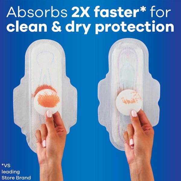 Always Ultra Thin Feminine Pads with Wings for Women, Super Absorbency, Unscented, Size 2, 126 Count