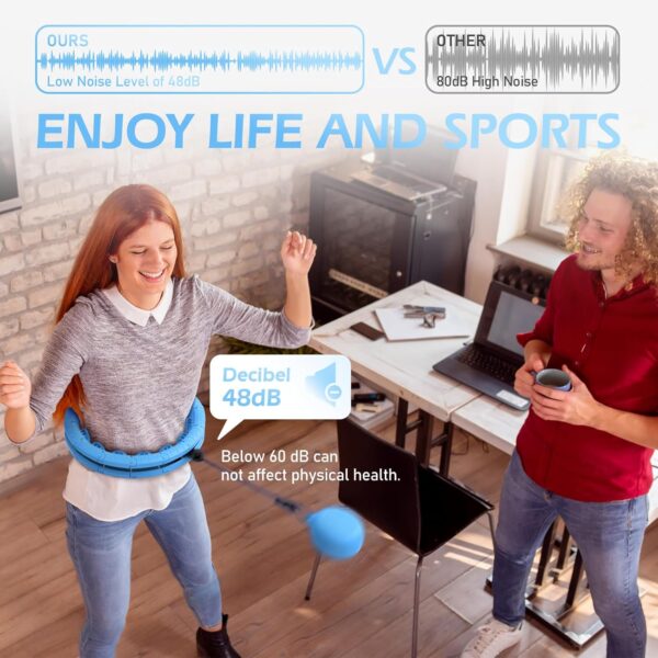 71Drpvmh3L._AC_SL1500_.jpg Weighted Hula Circle with 26 Links(56 Inch) for Adults Weight Loss, Infinity Fitness Hoop Plus Size, for Women Smart Exercise Equipment