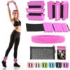 Wrist and Ankle Weights for Women and Men, Set of 2 (1lb Each) Wrist Weights with Sweatband, Adjustable Strap Leg Weights Perfect for Yoga, Pilates, Dance, Pool Workouts, and Jogging