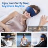 Sleep Mask, 2 Packs Premium Eye Mask for Sleeping, Total Blackout, Superior Soft Comfort, Upgraded 3D Ergonomic Designed Sleeping Mask for Home, Office, Travel, Meditation, Yoga, Blue & Pink