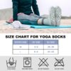 HYCLES 3 Pairs Grip Pilates Socks for Women, Non-slip Yoga Athletic Slipper Socks for Workout Hospital