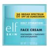 e.l.f. SKIN Holy Hydration! Face Cream - Broad Spectrum SPF 30 Sunscreen, Moisturizes & Softens Skin, Quick-Absorbing & Ultra-Hydrating, 1.8 Oz (50g)